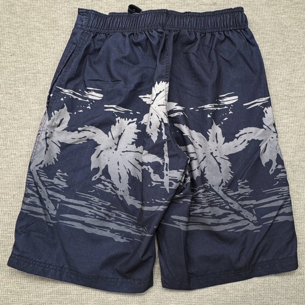 US Polo Assn Mens Dark Blue Hawaiian Board Shorts Swimwear Fully Lined Size L - Picture 2 of 12